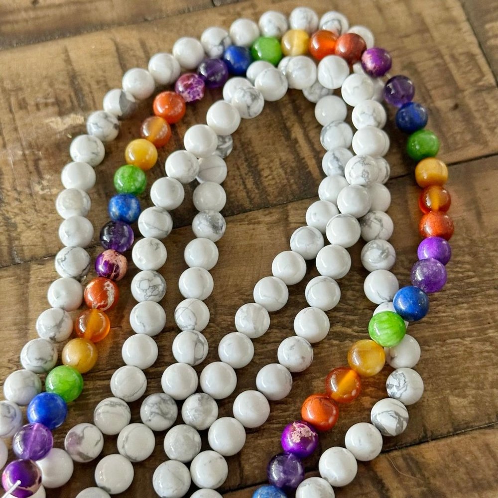 Howlite Chakra Bead Bundle Set - Picture 3 of 7